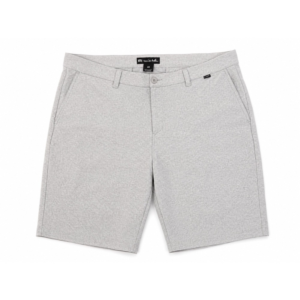 TravisMathew Beck Gray Performance Golf Shorts Men's Size 40 Stretch Flat Front